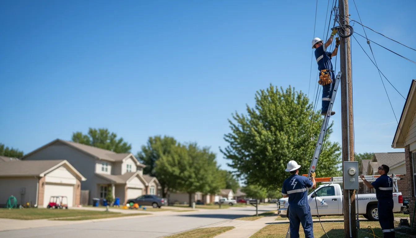 Residential electrician providing installation services in Lisle, NY